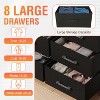 FDW 5/8/9 Dresser Fabric Dresser Wide Storage Chest for Bedroom Living Room - 4 of 4