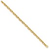 Black Bow Jewelry Men's 7mm 14K Yellow Gold Solid Fancy Cable Bracelet, 8.5 Inch - 2 of 3