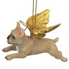 Design Toscano Honor the Pooch: French Bulldog Holiday Dog Angel Ornament - 4 of 4