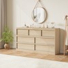 Acekool TV Stand and Dresser, Modern Storage Organizer for Bedroom, Large Wood Tabletop - 2 of 4