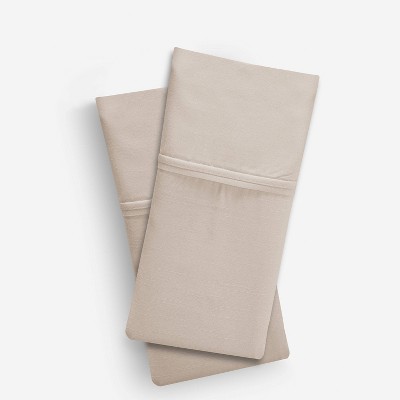 Medium Beige Queen Rayon Bamboo Blend Pillowcase Set