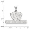 Black Bow Jewelry 10k White Gold Eastern Illinois Panthers NCAA Large Pendant - 2 of 3