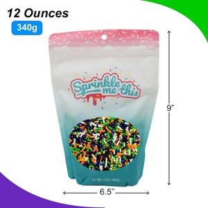 Sprinkle Me This – Wicked and Frightful Mix – Halloween Jimmies in Orange, White, Black, Purple & Lime Green - 1 of 4