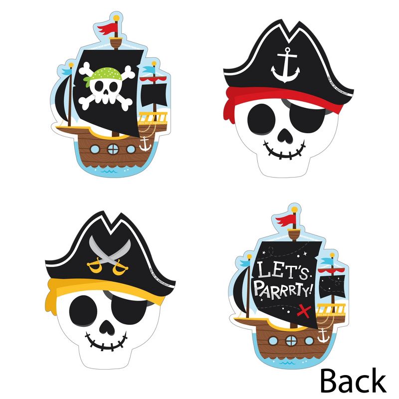 Big Dot of Happiness Pirate Ship Adventures - Decorations DIY Skull Birthday Party Essentials - Set of 20, 3 of 7