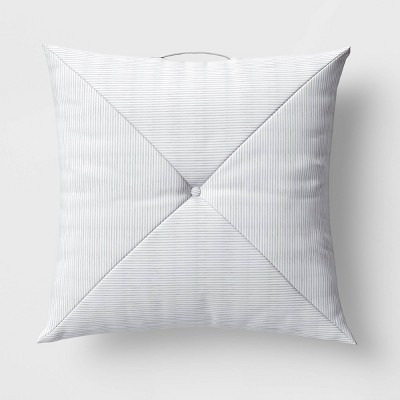 Reversible Floor Cushion DuraSeason Fabric™ Tan/Veranda Stripe - Threshold™