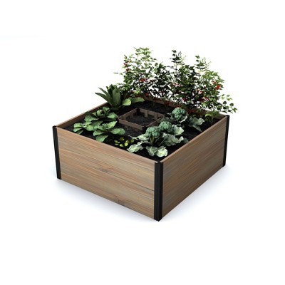 4'x4' Mezza Keyhole Square Garden Bed Planter - Vita