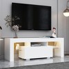 CAVINAS Modern TV Stands,Entertainment Center with  LED Lighting System and Drawer,TV Console for Living Room,Bedroom,Home - 3 of 4
