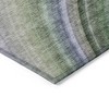 Teal Blue Artichoke Green And Green Abstract Washable Indoor Outdoor Area Rug - 4 of 4