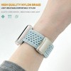 HTUTWOO Hollow Breathable Apple Watch Band, Woven Nylon Magnetic Strap 38/40/41/42/44/45/46/49mm for iWatch Series 10 9 8 7 6 5 4 3 2 1 SE Ultra - 3 of 4