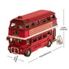 Robotime 3D Puzzles London Tour Bus Car Model Toy Crafts Construction Gifts for Boys Girls Adults, Red, 7.64"*3.1"*4.4" - 3 of 4