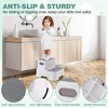 Whizmax Toddler 2 Step Stool, Non-Slip Double up Child Toddler Stepping Stool for Potty Training, Kitchen, Bedroom, Toilet Step Stool for Kids - 3 of 4