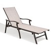 Crestlive Products Outdoor Recliner All Weather Aluminum Adjustable Chaise Lounge Chair with Arms - 2 of 4