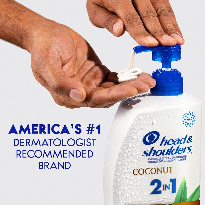 Head &#38; Shoulders 2-in-1 Coconut Care Anti Dandruff Shampoo and Conditioner Pump - 28.2 fl oz, 6 of 14