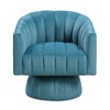 NicBex Velvet Swivel Barrel Chair Accent Chair, Modern Luxury Living Room Chair Comfy Chair for Office, Bedroom - 2 of 4