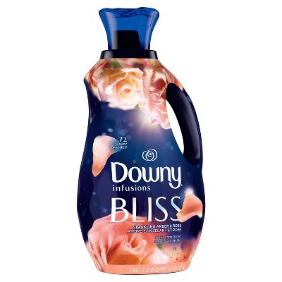 Downy Infusions Liquid Fabric Softener Bliss Sparkling Amber Rose 48oz Target