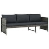 vidaXL Garden Sofa Grey, Dark Grey - 4 of 4