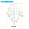 Unique Bargains Metal Bulk Leaf Pendants for Making Earring Bracelet Necklace 100  Pcs - 3 of 4
