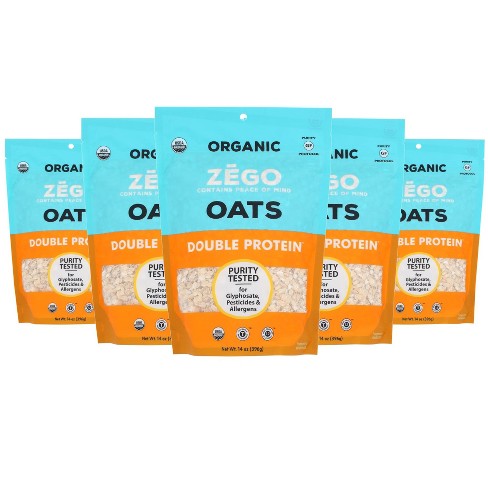 Zego Double Protein Oats - Case Of 5/14 Oz : Target