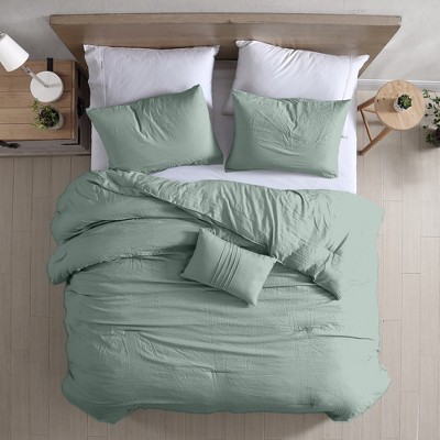 Spa Green Queen Down Alternative Microfiber Comforter Set