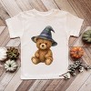 Watercolor Witchy Bear - Kids Youth Short Sleeve Tee and Toddler Short Sleeve Tee - 3 of 3