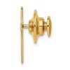 Black Bow Jewelry 14K Yellow Gold Medium Cross Lapel or Tie Pin, 11 x 17mm - 2 of 4