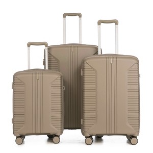 MAYEERTY 3-Piece Luggage Set (20"/24"/28") - PP Spinner Wheels, Carry-On, Matching Color, Combination Lock - 1 of 4