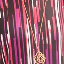 pink burst rain print