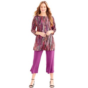Catherines Women's Plus Size Anywear Tunic - 1 of 4