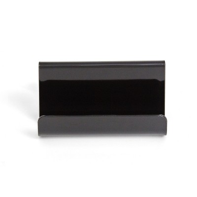 MyOfficeInnovations 2 Compartment Business Card Holder Blk TR55323 24380806