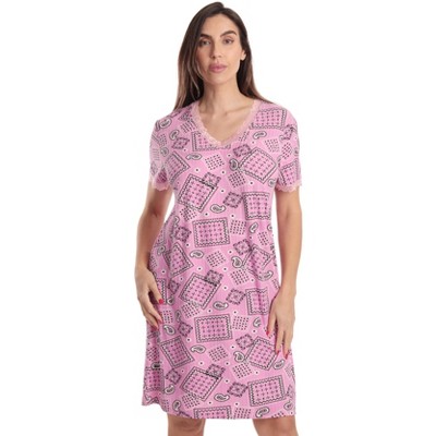 Just Love Short Sleeve Nightgown for Women – Cozy, Lightweight Sleepwear with Classic Design