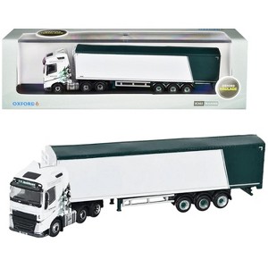 Volvo FH4 Truck RHD w/Walking Floor Trailer "AW Jenkinson" White w/Graphics 1/148 (N) Scale Diecast Model Car by Oxford Diecast - 1 of 4