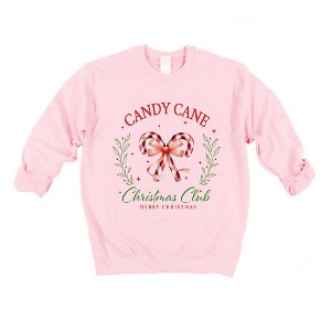Simply Sage Market Women's Graphic Sweatshirt Candy Cane Christmas Club - 1 of 4
