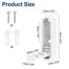 Unique Bargains 90° Foldable Coat Hook Invisible Perforated Fixed Wall - 2 of 4