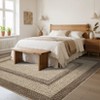 Coucheta Washable Boho Area Rug, Stain-Resistant Low Pile Carpet with Rubber Backing&Braided Border for Living Room, Bedroom, Office, Multiple Sizes - 4 of 4