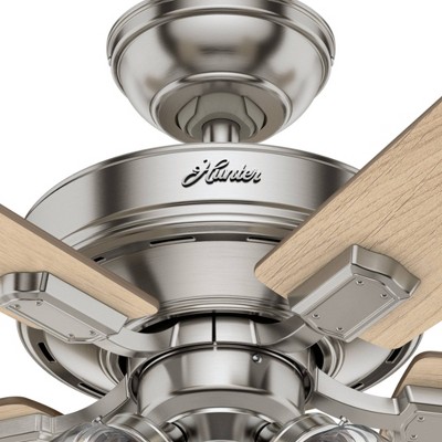 52'' Brushed Nickel Ceiling Fan with LED Lights