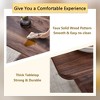 NicBex Modern Texture Sticker-Patterned Coffee Table with O-Shaped Base,Minimalist Tea Table,Center Table for Living Room,Walnut - 4 of 4
