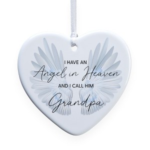 Personalization Mall Angel In Heaven Heart Ornament - 1 of 4
