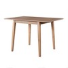 PAGED Extendable Dining Table Foldable Kitchen Table with Rubberwood Legs, 29.67-45.67" Living Room Table for 4 Person, Space Saving - 3 of 4