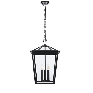 Elegant Lighting Oxford 14 Inch Outdoor Pendant in Black - 1 of 4