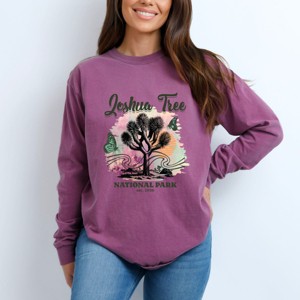 Simply Sage Market Joshua Tree National Park EST. 1936 Garment Dyed Long Sleeve - 1 of 4