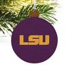 Louisiana State University Primary Logo Wood Christmas Tree Holiday Ornament - 4 of 4