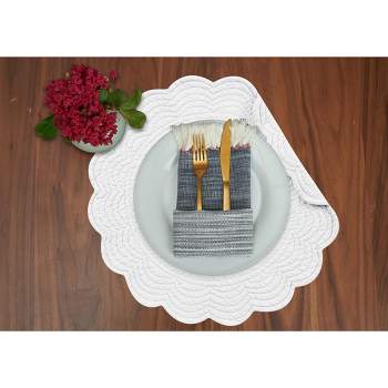 C&F Home Solid Round Placemat Set of 6