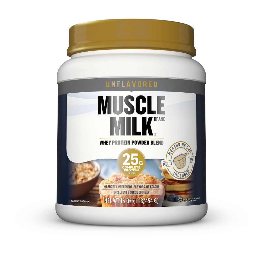 UPC 660726860793 product image for Muscle Milk 100% Whey Unflavored Protein Powder - 16oz | upcitemdb.com