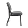400lbs Weight Capacity Guest Chair Antimicrobial Black - Boss Office Products: Sturdy, Easy Clean, Armless - 4 of 4
