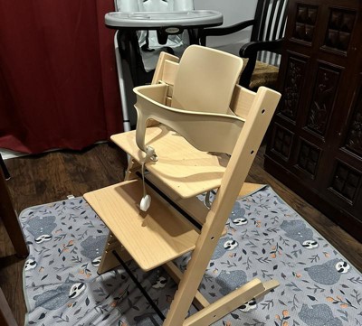 Stokke - Silla alta Tripp Trapp, natural, ajustable, convertible para niños  y adultos, incluye juego de bebé con arnés extraíble para edades de 6 a 36