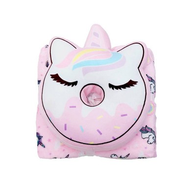 Donut Unicorn Throw and Pillow Set