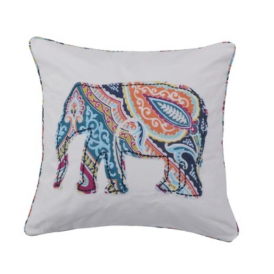 Magnolia Navy Elephant Decorative Pillow - Levtex Home