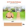 VEVOR Wooden Garden Pathway, 8 ft L x 17 in W, Non-Slip Straight Garden Walkway,Roll Out Cedar Outdoor Walkway Path with Wire Rope Connection, Brown - 3 of 4