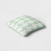 Square Houndstooth Woven Jacquard Chenille Pillow Green/White - Room Essentials™ - 4 of 4
