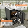 TIRAMISUBEST 20" Bathroom Vanity with Ceramic Sink, Bathroom Vanity Cabinet with Soft Close Door, Adjustable U-Shaped Shelf, Door Storage Rack - 4 of 4